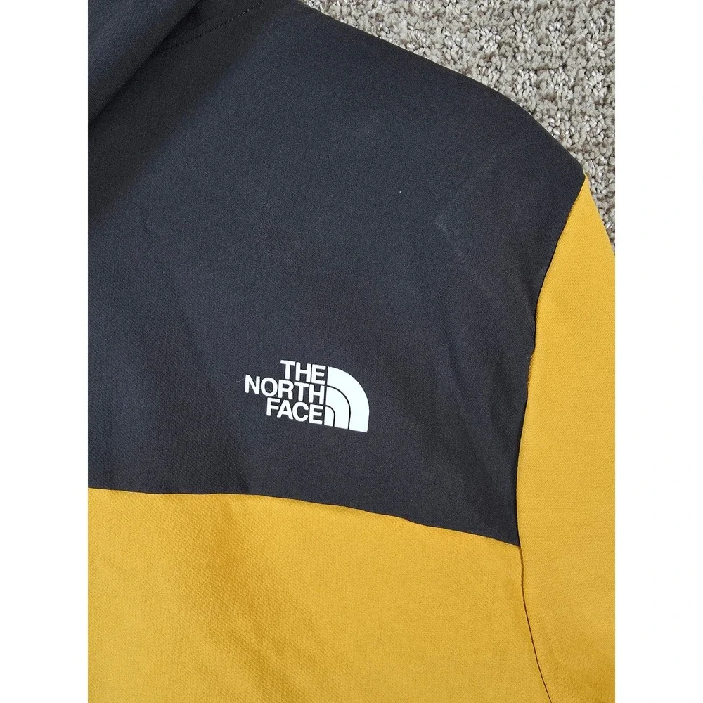 The North Face Tekno Ridge‎ Womens Hoodie Black Yellow Pullover Sweatshirt